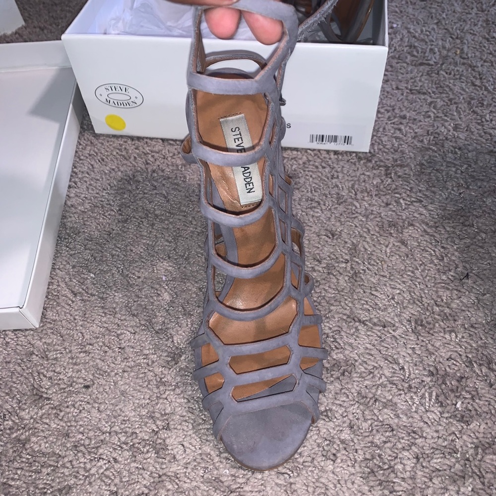 Steven Madden Purple Caged Heels Size 9.5